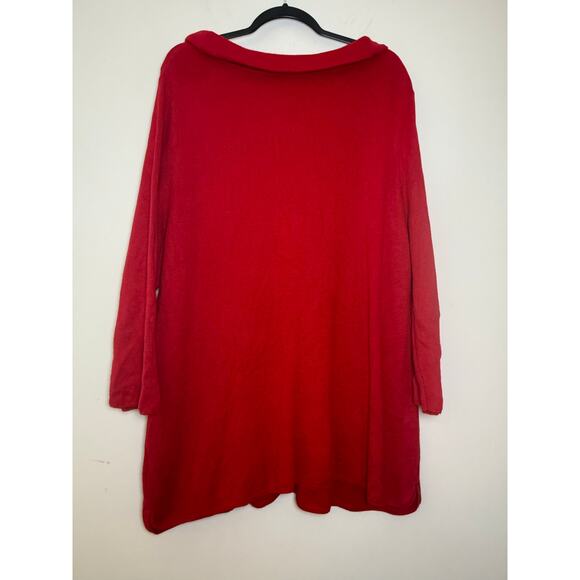 Talbots Red Tunic Sweater Size 2X Mock Turtleneck - Picture 8 of 8